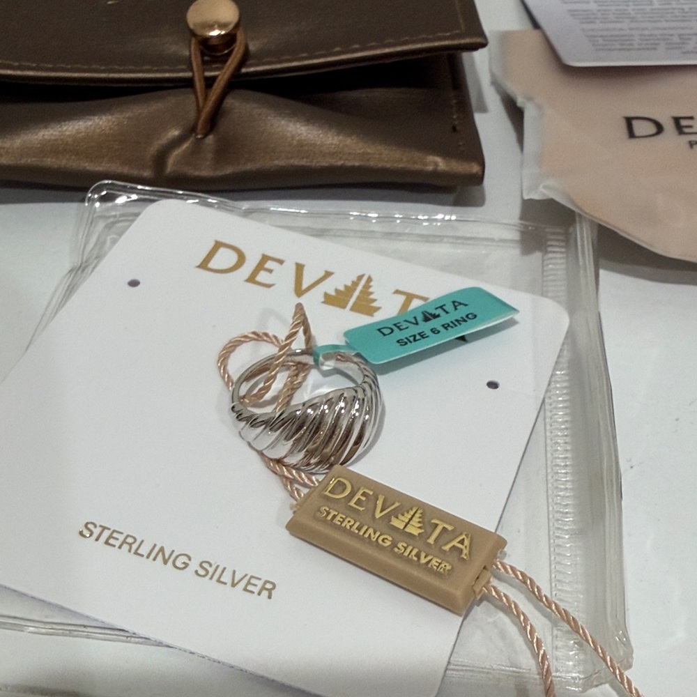 Devata Rope Ring Sterling Silver size 6 - Picture 8 of 8